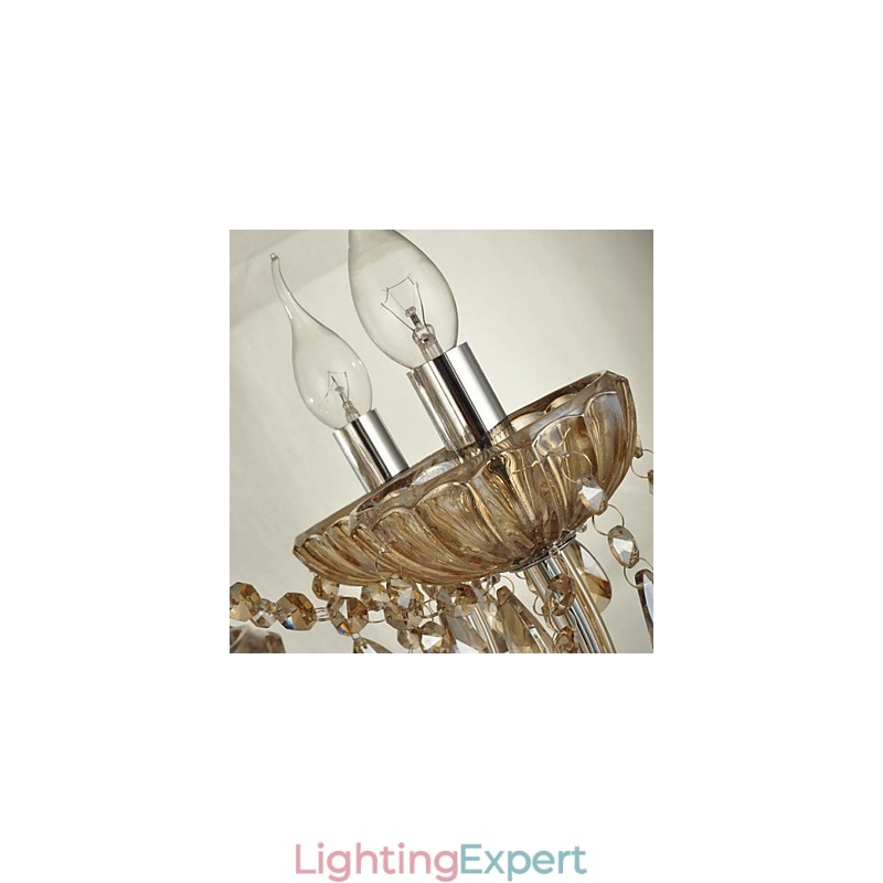 Modern Contemporary Crystal Glass Chandelier