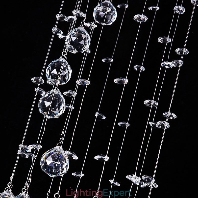 Luxury Large Chandelier Modern Crystal Flush Mount Ceiling Light Fixtures