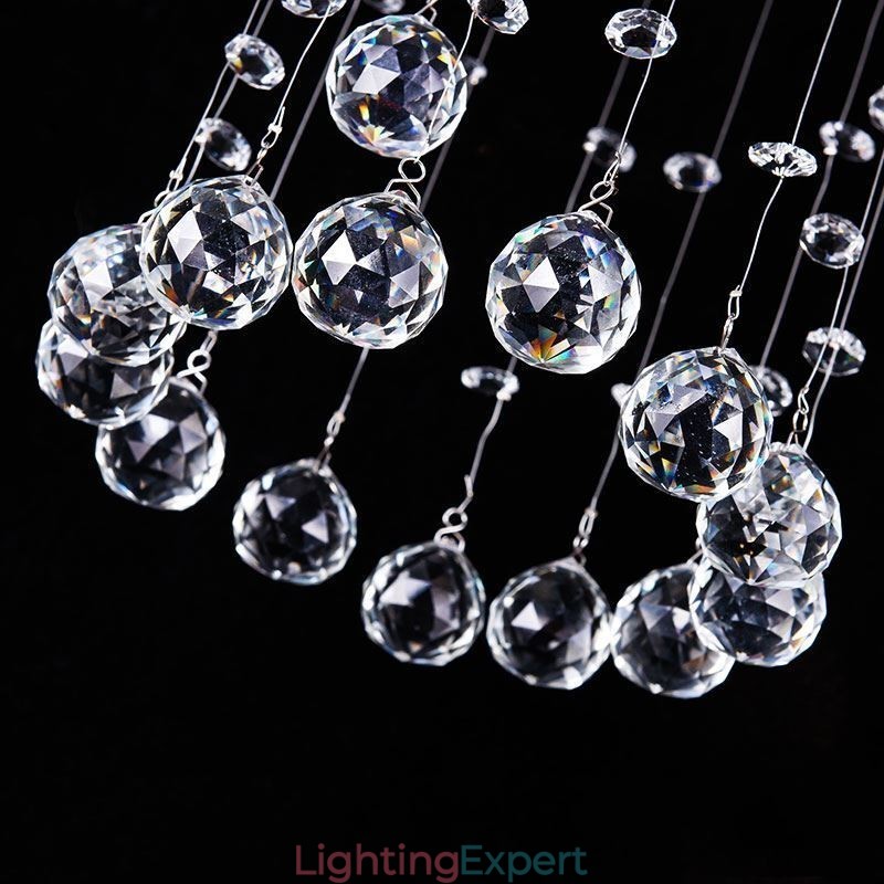 Luxury Large Chandelier Modern Crystal Flush Mount Ceiling Light Fixtures