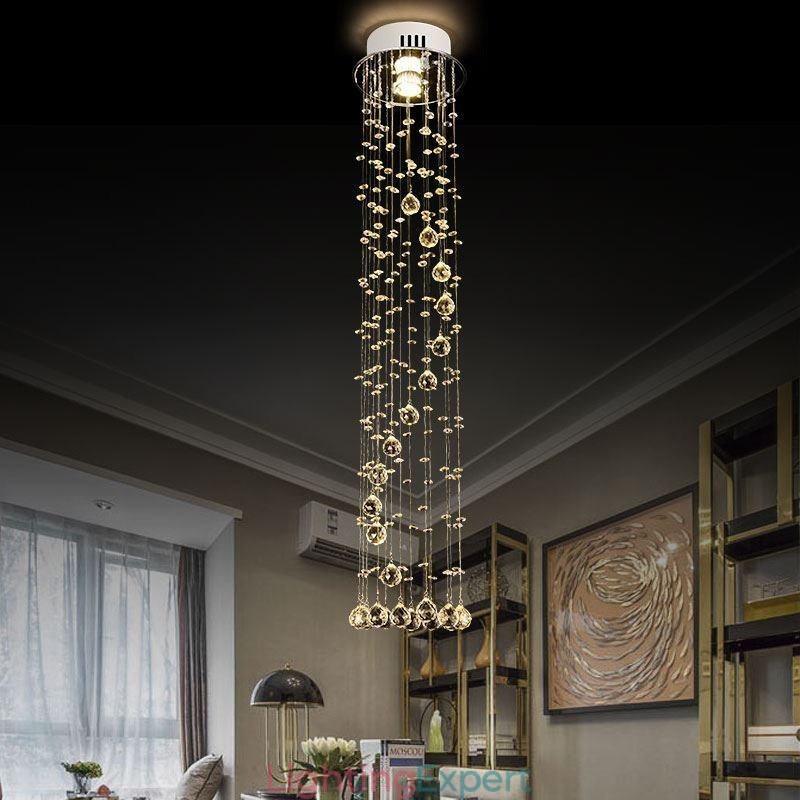Luxury Large Chandelier Modern Crystal Flush Mount Ceiling Light Fixtures