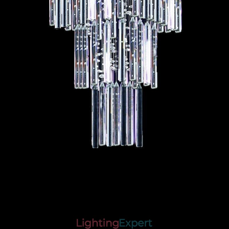 Modern Square Crystal Chandelier Contemporary Elegant Ceiling Light Fixture Duplex Stair