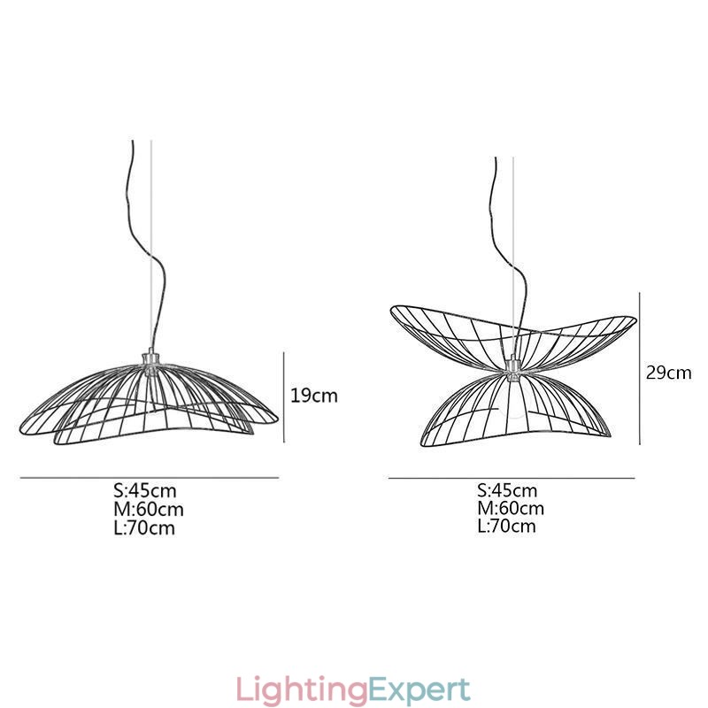 Modern Hat Chandelier Minimalist Decor Pendant Light 1 Light