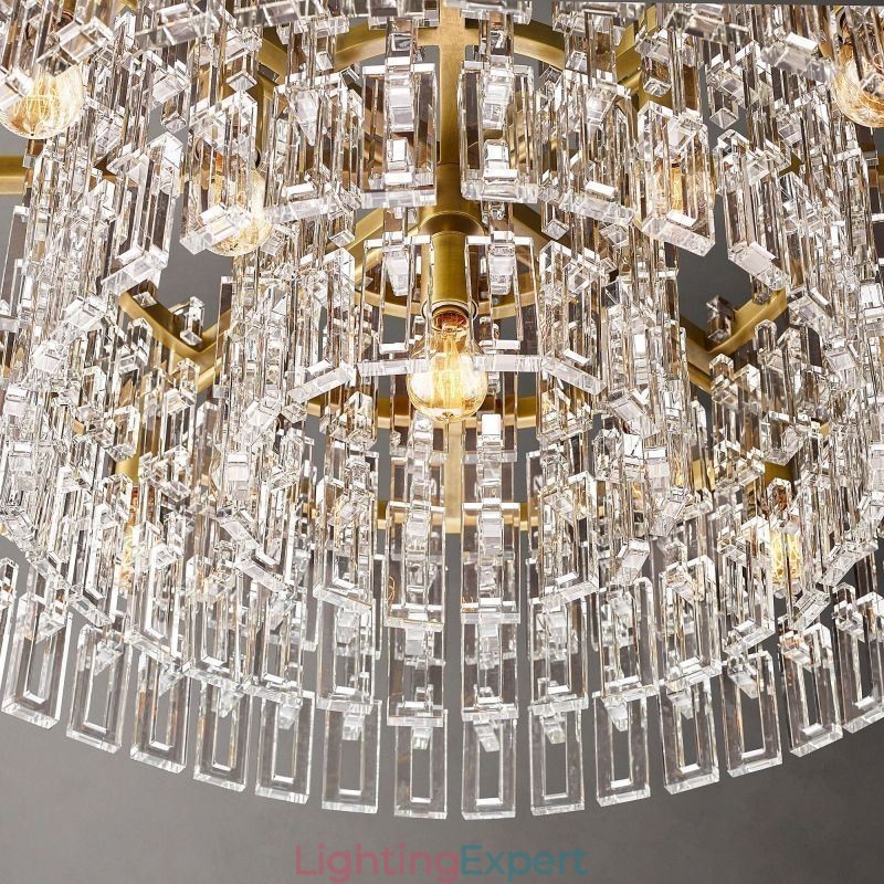 American Ceiling Light Luxury Crystal Pendant Light 60cm