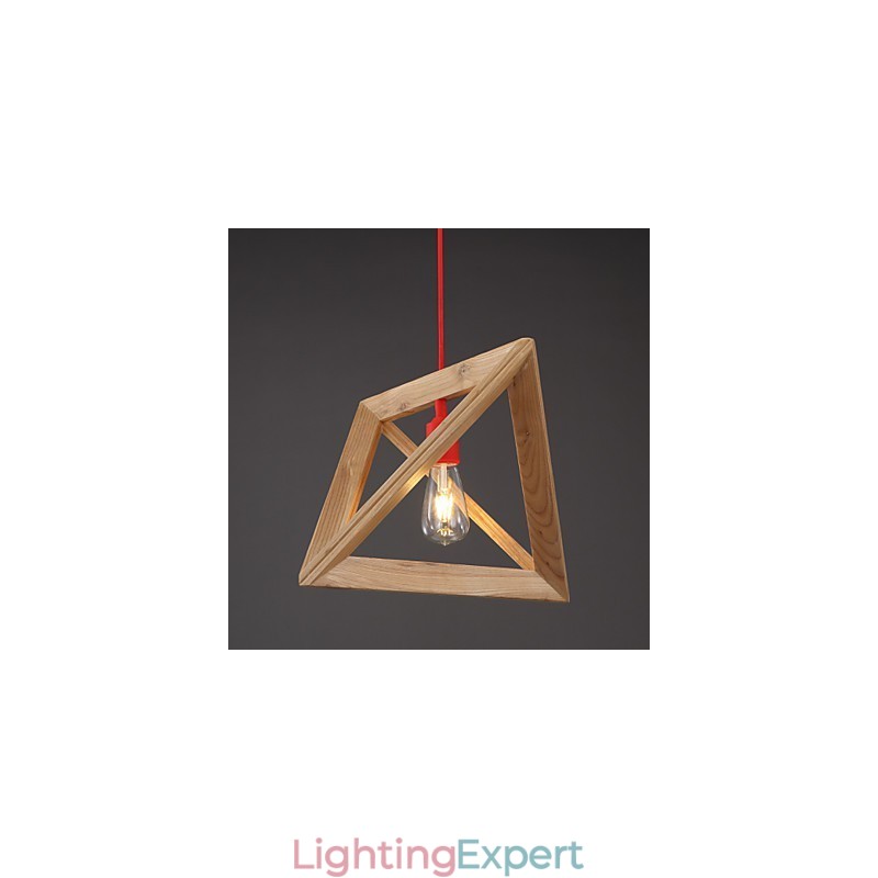 Nordic Wood Chandelier Cafe Clothing Creative Retro Decorative Oak Chandelier