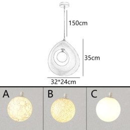 Resin Pendant Light Modern Simple Ceiling Lamp