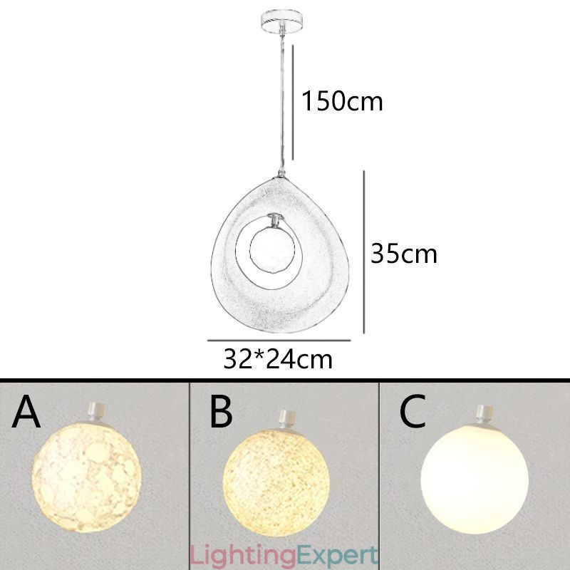 Resin Pendant Light Modern Simple Ceiling Lamp