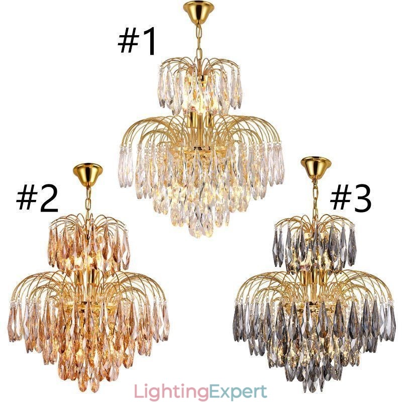 Crystal Pendant Light Contemporary Duplex Decorative Ceiling Light