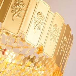 Gold Crystal Pendant Light Elegant Decrative Ceiling Light