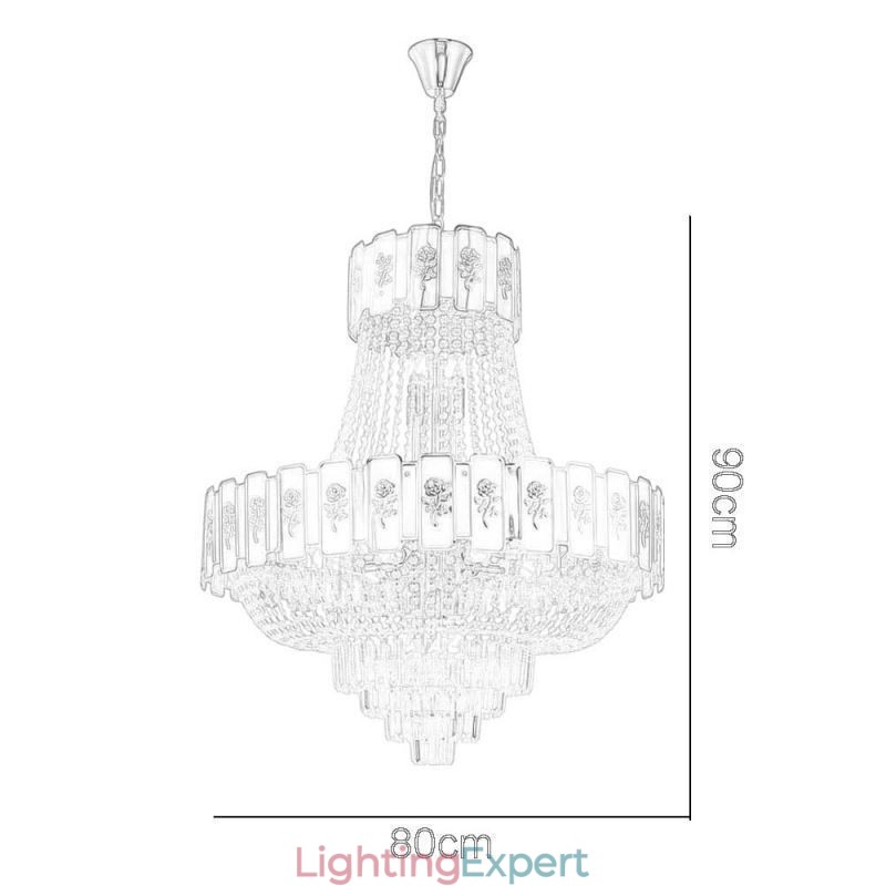 Gold Crystal Pendant Light Elegant Decrative Ceiling Light