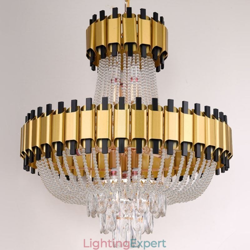 Crystal Pendant Light Gold Luxury Decrative Ceiling Lamp