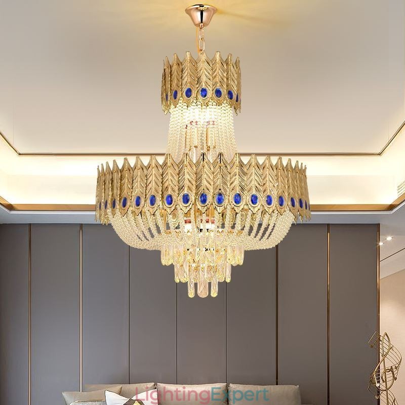 Crystal Pendant Light Luxury Decrative Ceiling Light 60cm