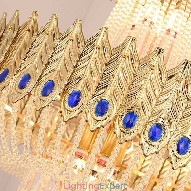 Crystal Pendant Light Luxury Decrative Ceiling Light 60cm
