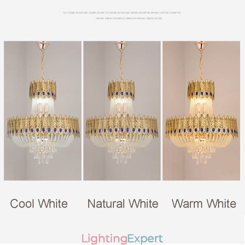 Crystal Pendant Light Luxury Decrative Ceiling Light 60cm