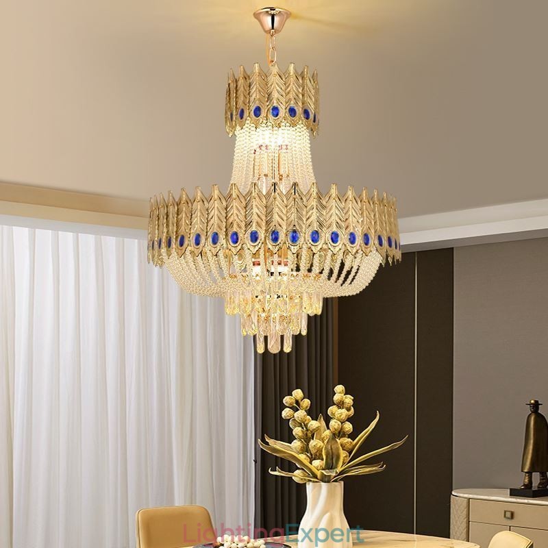 Crystal Pendant Light Luxury Decrative Ceiling Light 60cm