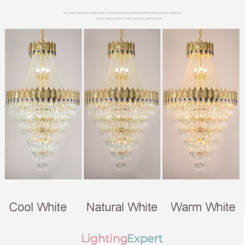 Crystal Pendant Light Sophisticated Luxury Decrative Hanging Light 80cm