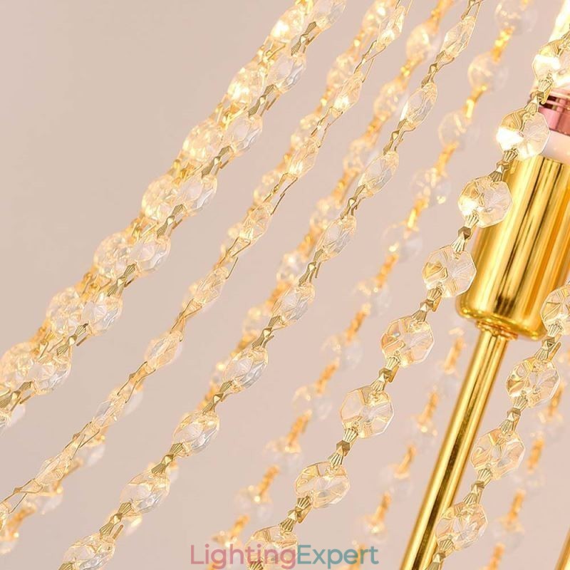 Crystal Pendant Light Sophisticated Luxury Decrative Hanging Light 80cm