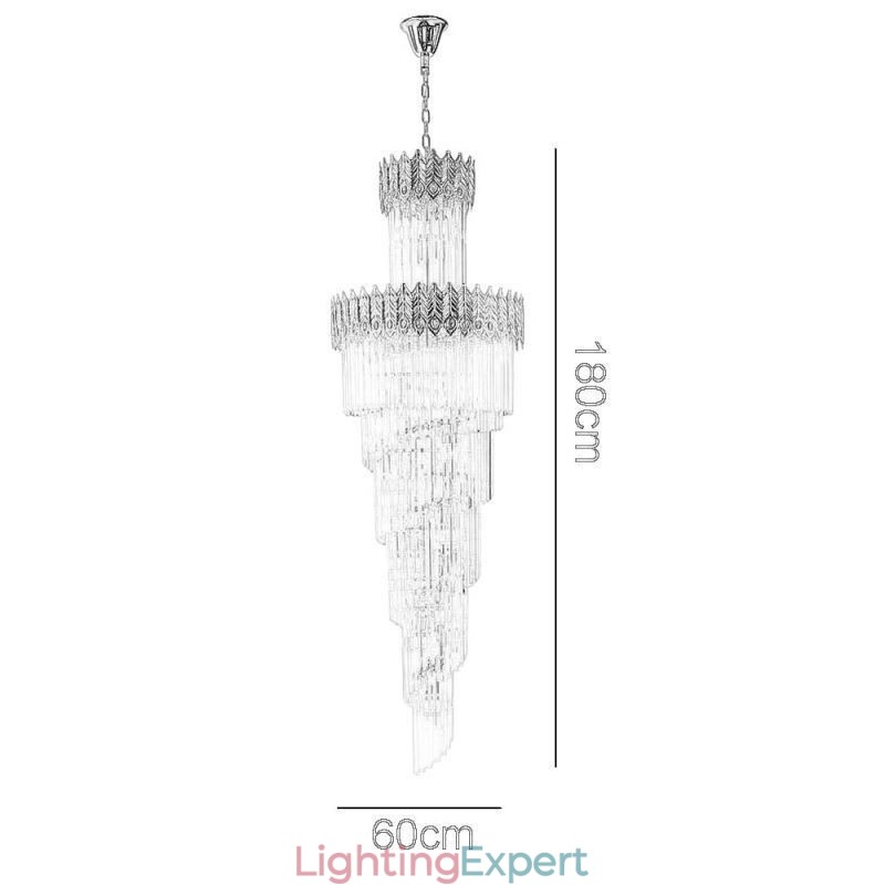 Gold Crystal Pendant Light Electroplated Gold Phoenix Tail Lampshade Ceiling Light