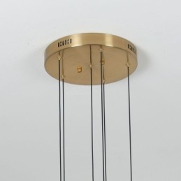Pendant Light Copper Crystal Column Cluster Ceiling Light