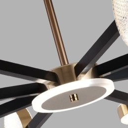 Pendant Light Minimalist Nine Heads Circle Ceiling Light