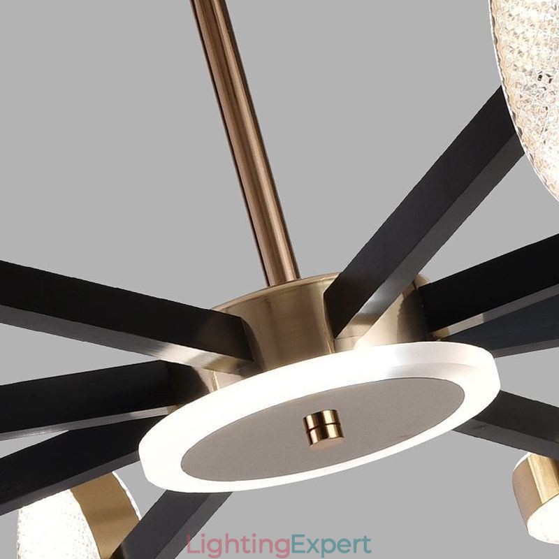 Pendant Light Minimalist Nine Heads Circle Ceiling Light
