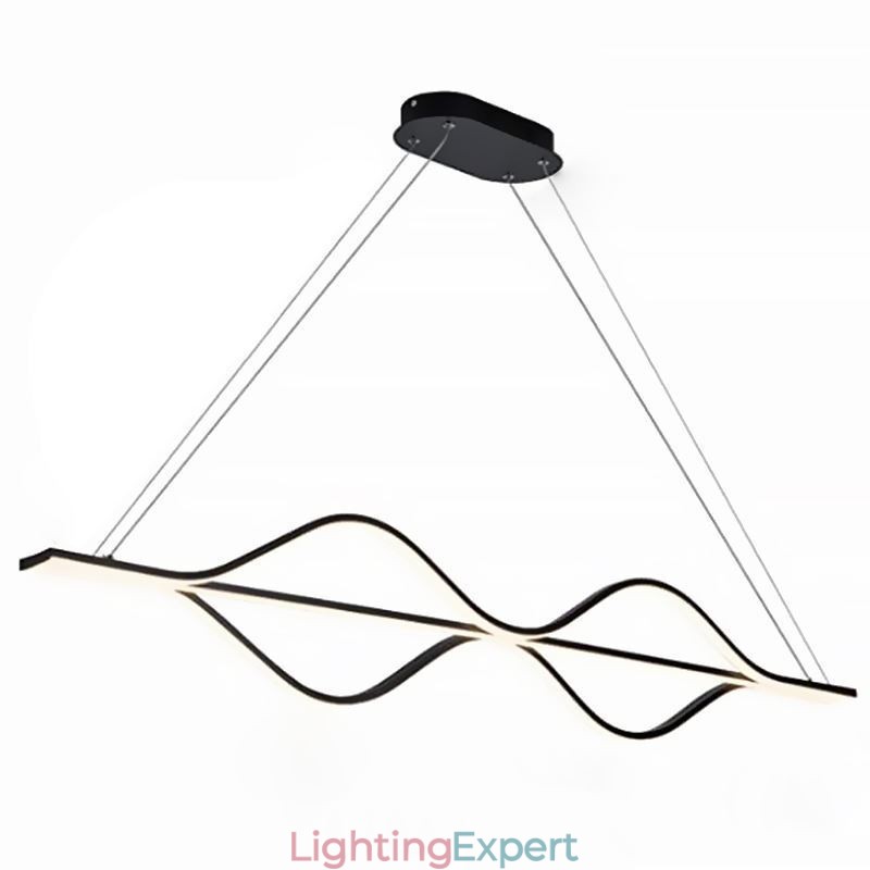 Pendant Minimalist Light Wave Ceiling Light