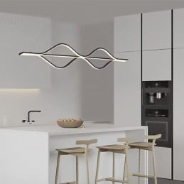 Pendant Minimalist Light Wave Ceiling Light