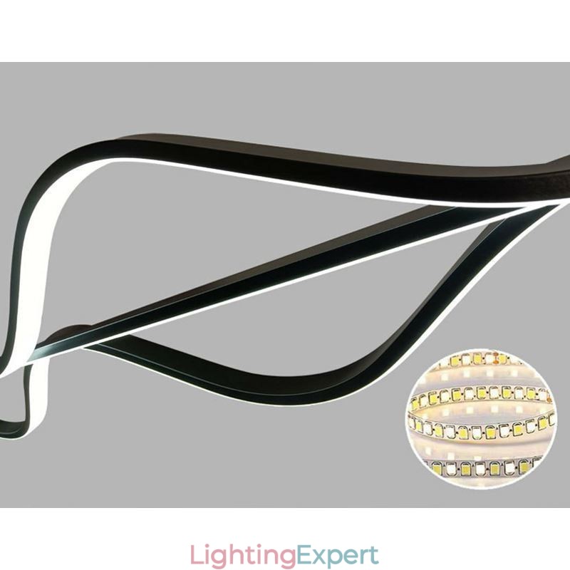 Pendant Minimalist Light Wave Ceiling Light
