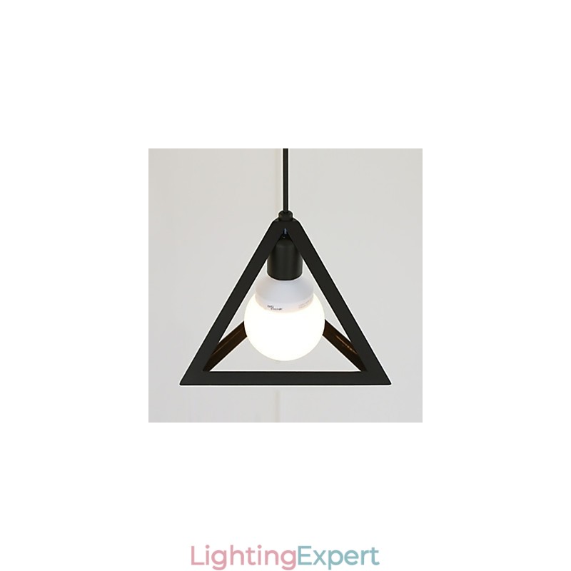 Lantern Mini Style Painting Metal Chandelier