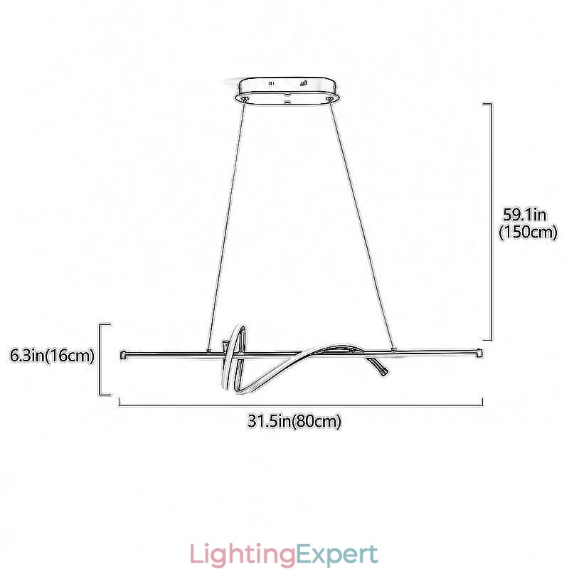 Pendant Light Minimalist Short Wrap Ceiling Light