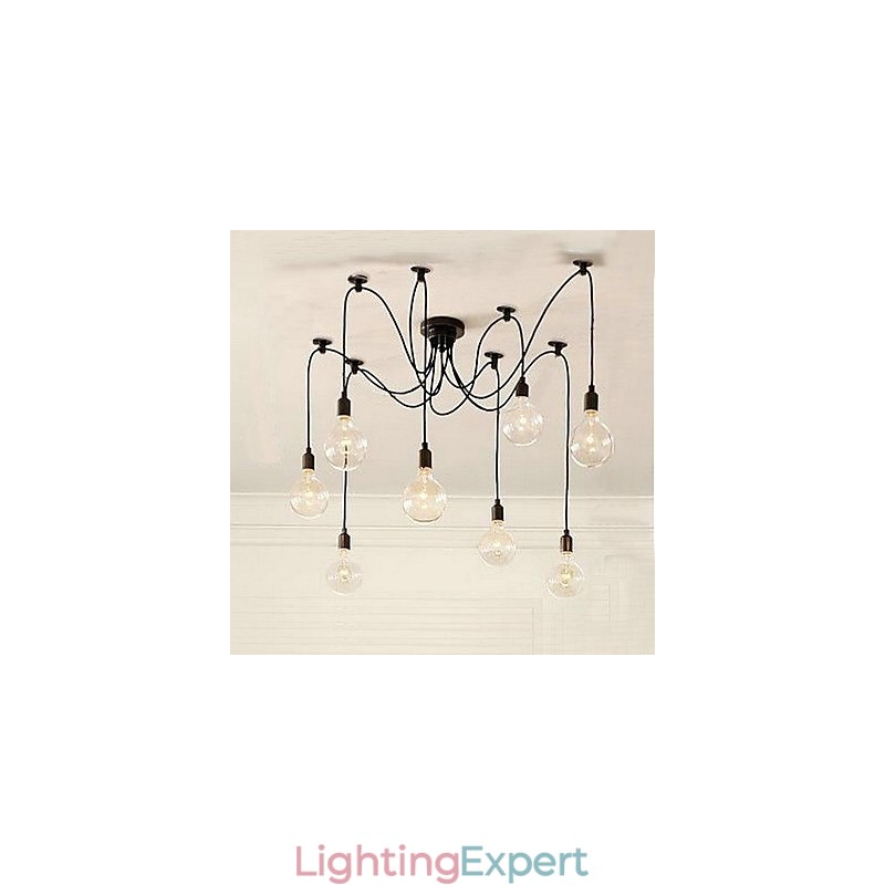 Bulb Chandelier Rural Contracted Style Of North America