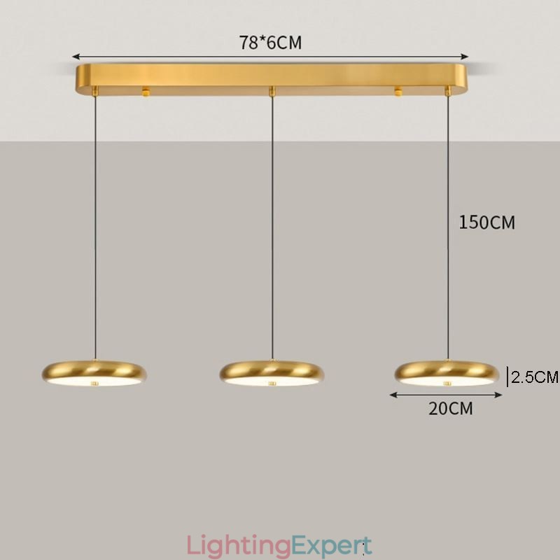 Ceiling Light Three Head Pendant Light