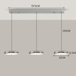 Ceiling Light Three Head Pendant Light