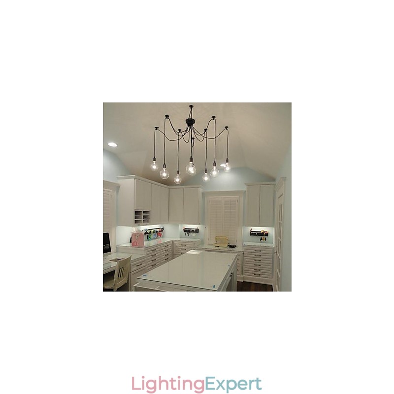Bulb Chandelier Rural Contracted Style Of North America