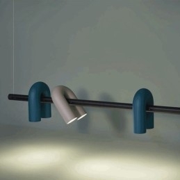 Ceiling Light Wrought Iron U shaped Pendant Light 90° Rotating Shade