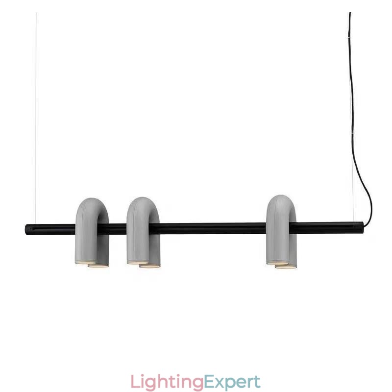 Ceiling Light Wrought Iron U shaped Pendant Light 90° Rotating Shade