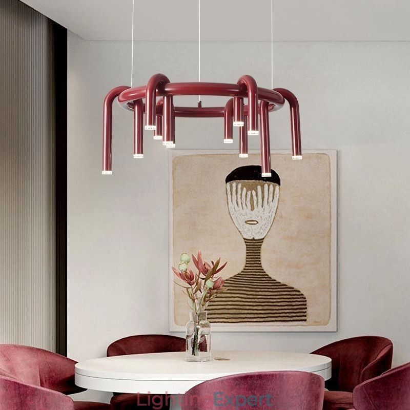 Ceiling Light Modern Nordic Duplex Building Circular U shaped Pendant Light