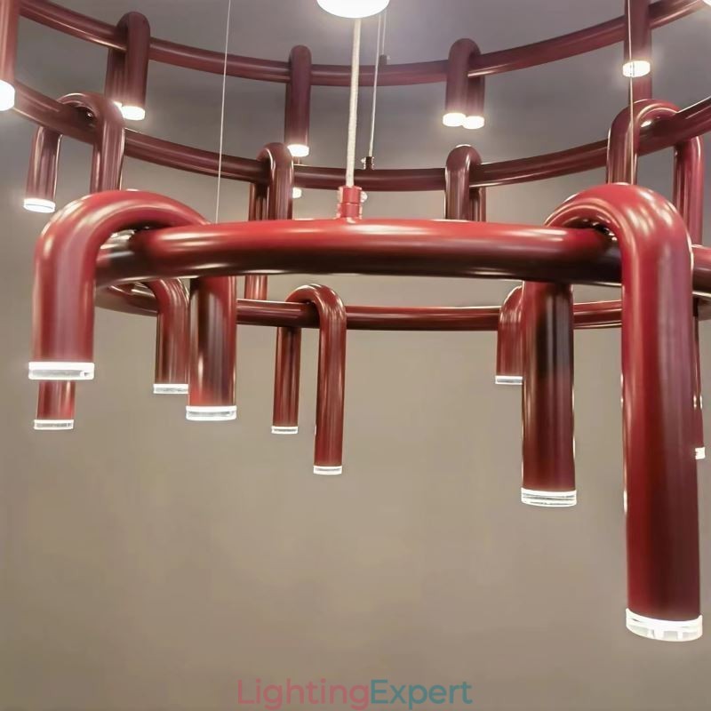 Ceiling Light Modern Nordic Duplex Building Circular U shaped Pendant Light