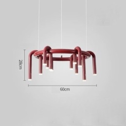 Ceiling Light Modern Nordic Duplex Building Circular U shaped Pendant Light