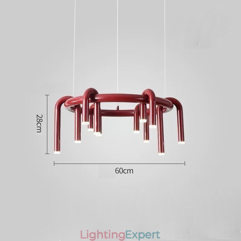 Ceiling Light Modern Nordic Duplex Building Circular U shaped Pendant Light