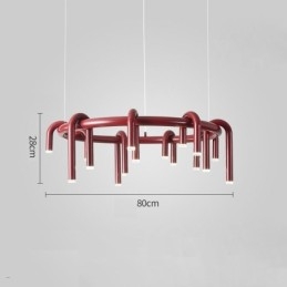 Ceiling Light Modern Nordic Duplex Building Circular U shaped Pendant Light