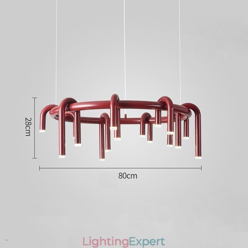 Ceiling Light Modern Nordic Duplex Building Circular U shaped Pendant Light