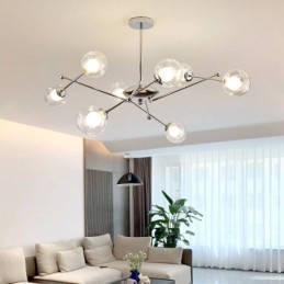 Glass Pendant Light European Style Simple Magic Beans Ceiling Light