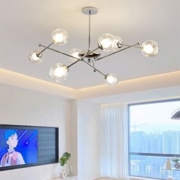 Glass Pendant Light European Style Simple Magic Beans Ceiling Light