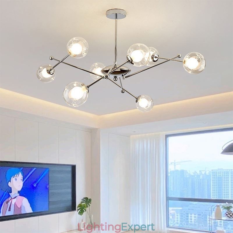 Glass Pendant Light European Style Simple Magic Beans Ceiling Light