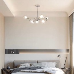 Glass Pendant Light European Style Simple Magic Beans Ceiling Light