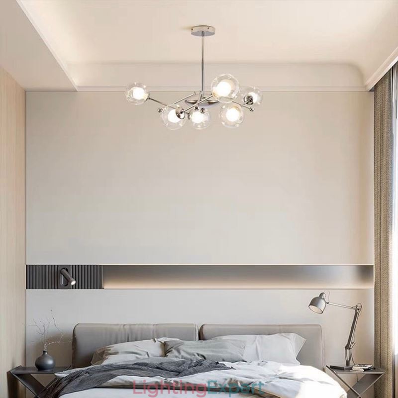 Glass Pendant Light European Style Simple Magic Beans Ceiling Light