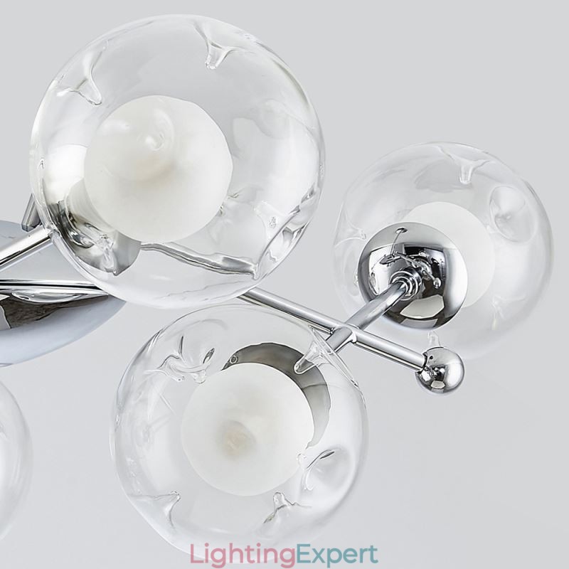 Glass Pendant Light European Style Simple Magic Beans Ceiling Light