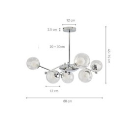 Glass Pendant Light European Style Simple Magic Beans Ceiling Light