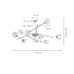 Glass Pendant Light European Style Simple Magic Beans Ceiling Light