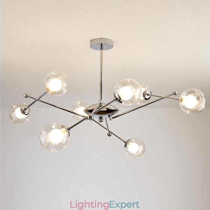 Glass Pendant Light European Style Simple Magic Beans Ceiling Light